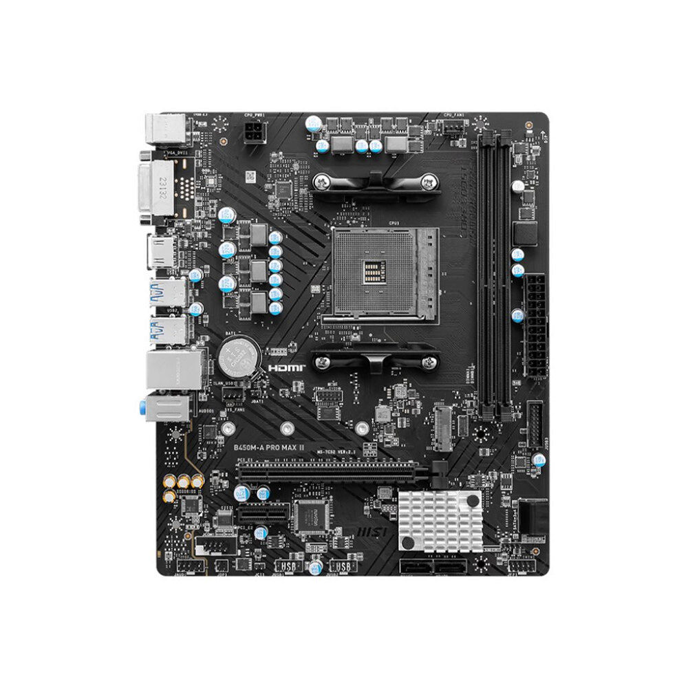 MSI MSI B450M-A PRO MAX II - moderkort - micro ATX - Socket AM4 - AMD B450