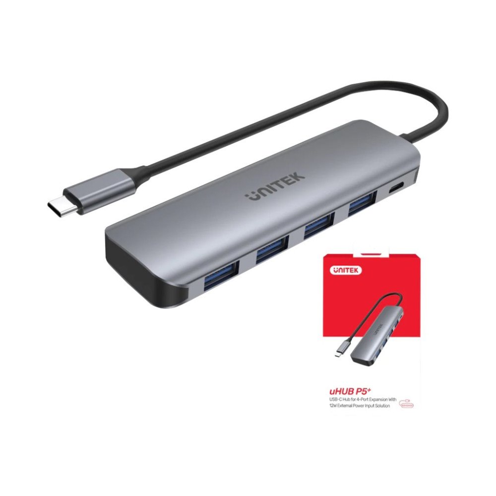 UNITEK Unitek uHUB P5+ H1107A - hubb - 5 portar