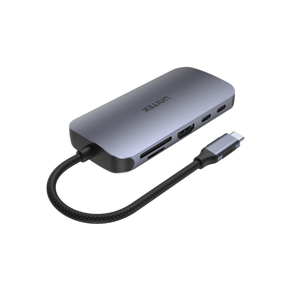 UNITEK Unitek uHUB N9+ 9-in-1 - dockningsstation - USB-C - 9 platser - HDMI - 1GbE