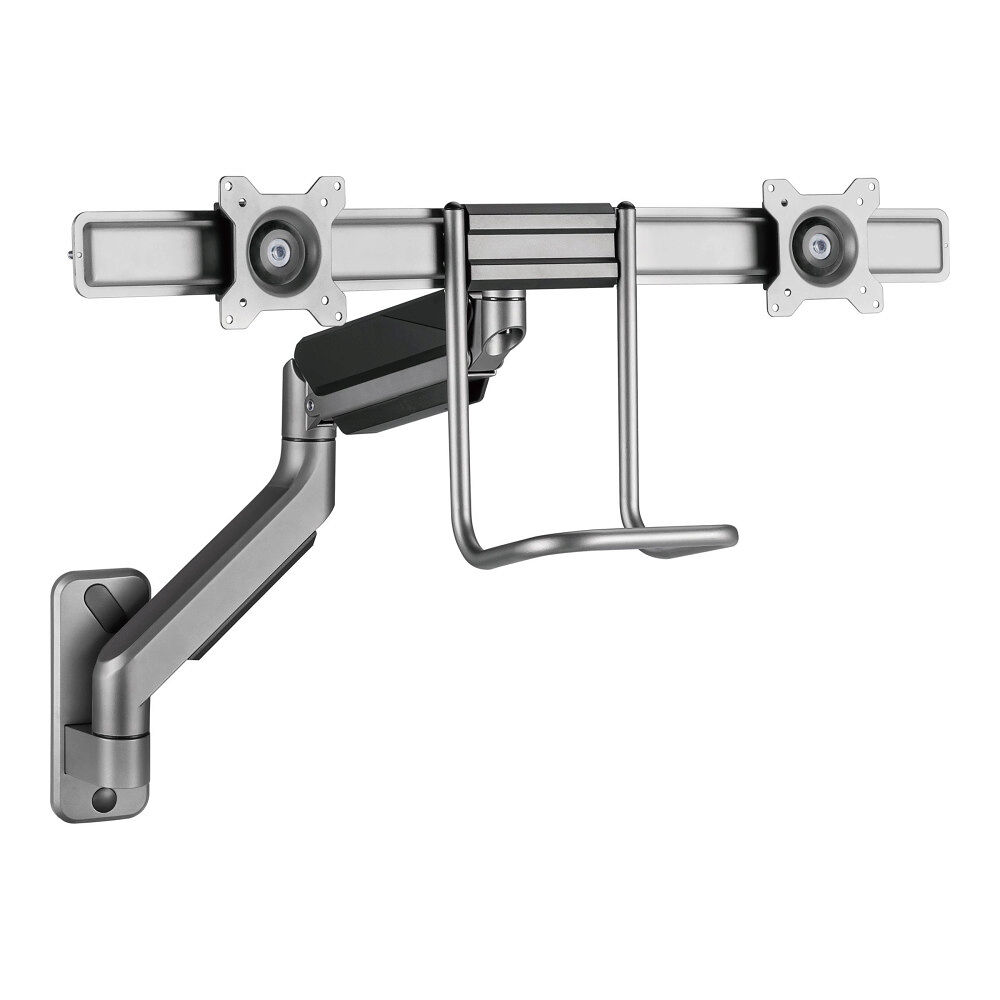 Gembird Gembird MA-WA2-02 monteringssats - justerbar arm - för 2 LCD/plasmapaneler - up to 8 kg - rymdgrå