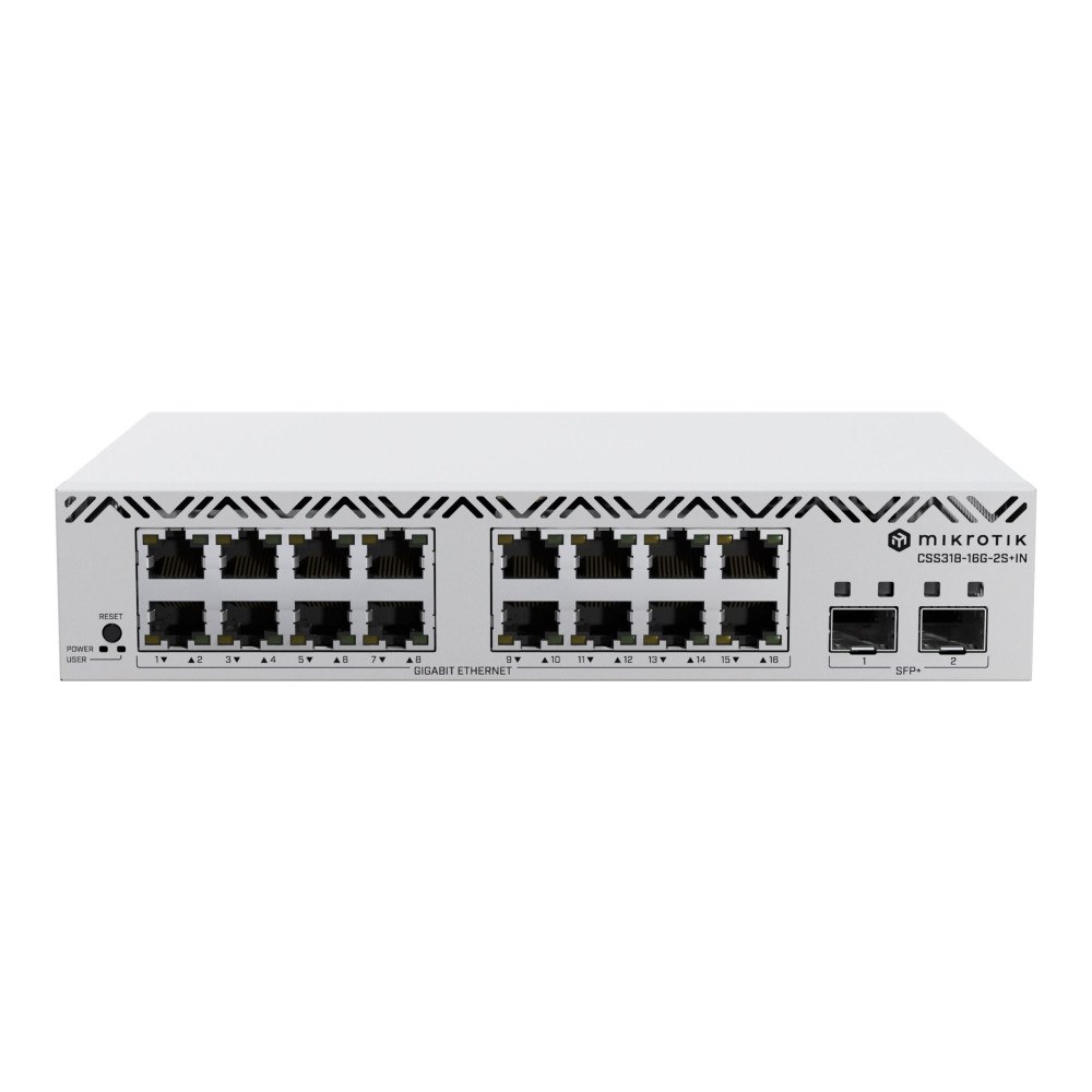 MikroTik MikroTik CSS318-16G-2S+IN - switch - 18 portar - smart - rackmonterbar