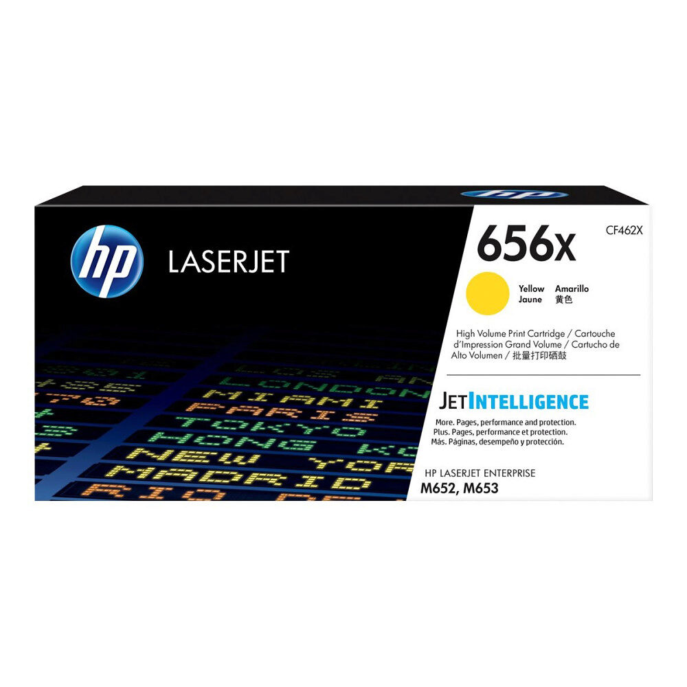Hewlett-Packard HP 656X - Lång livslängd - gul - original - LaserJet - tonerkassett (CF462X)