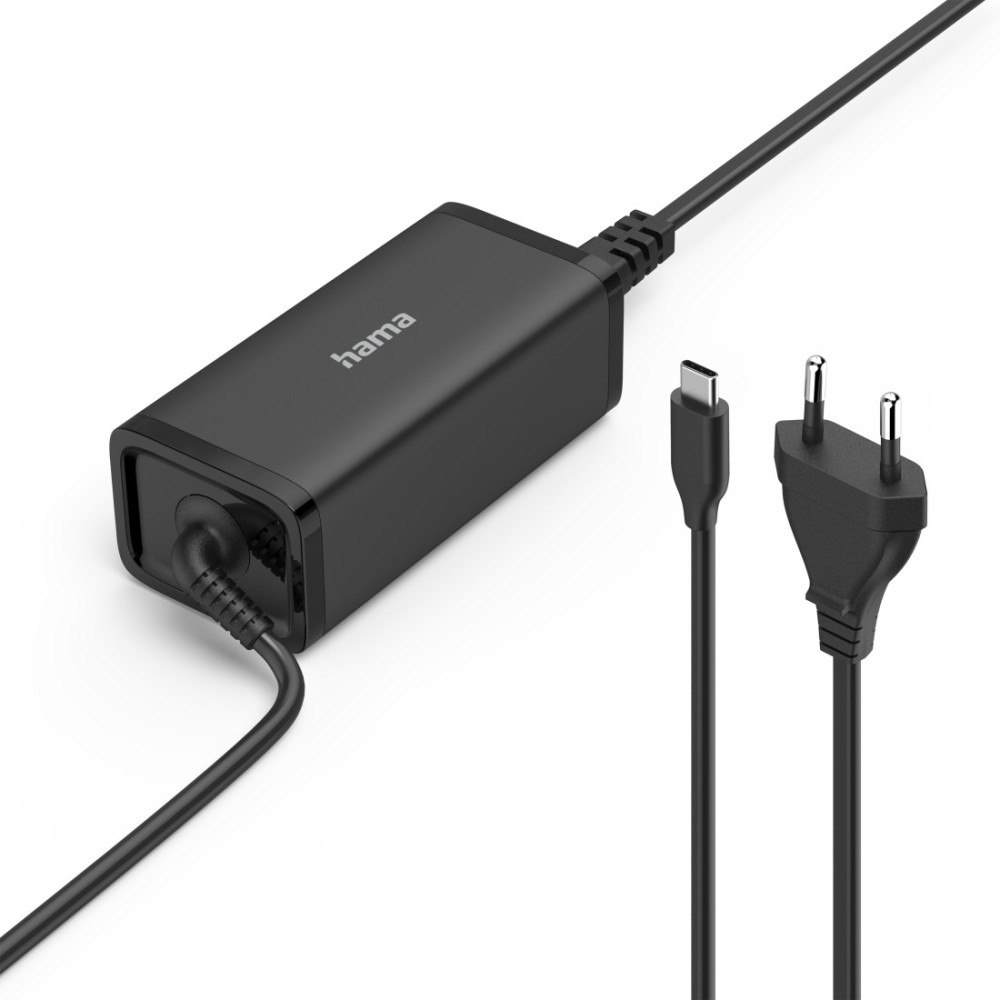 Hama Notebook Power Supply USB-C GaN 100-240V 5-20V/100W