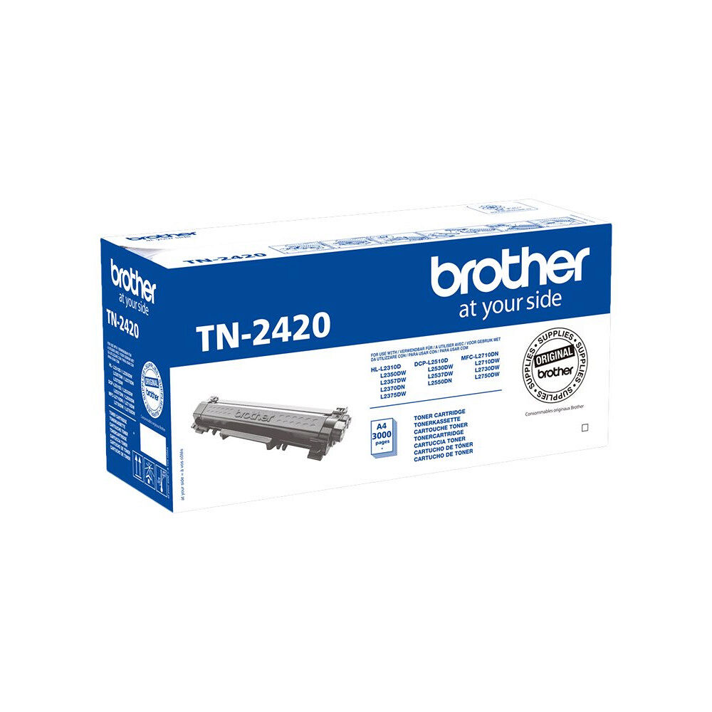 Brother Brother TN2420 - Lång livslängd - svart - original - tonerkassett