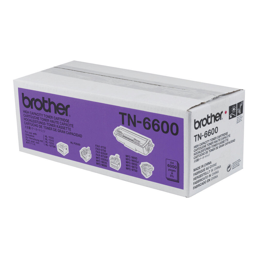Brother Brother TN-6600 - svart - original - tonerkassett