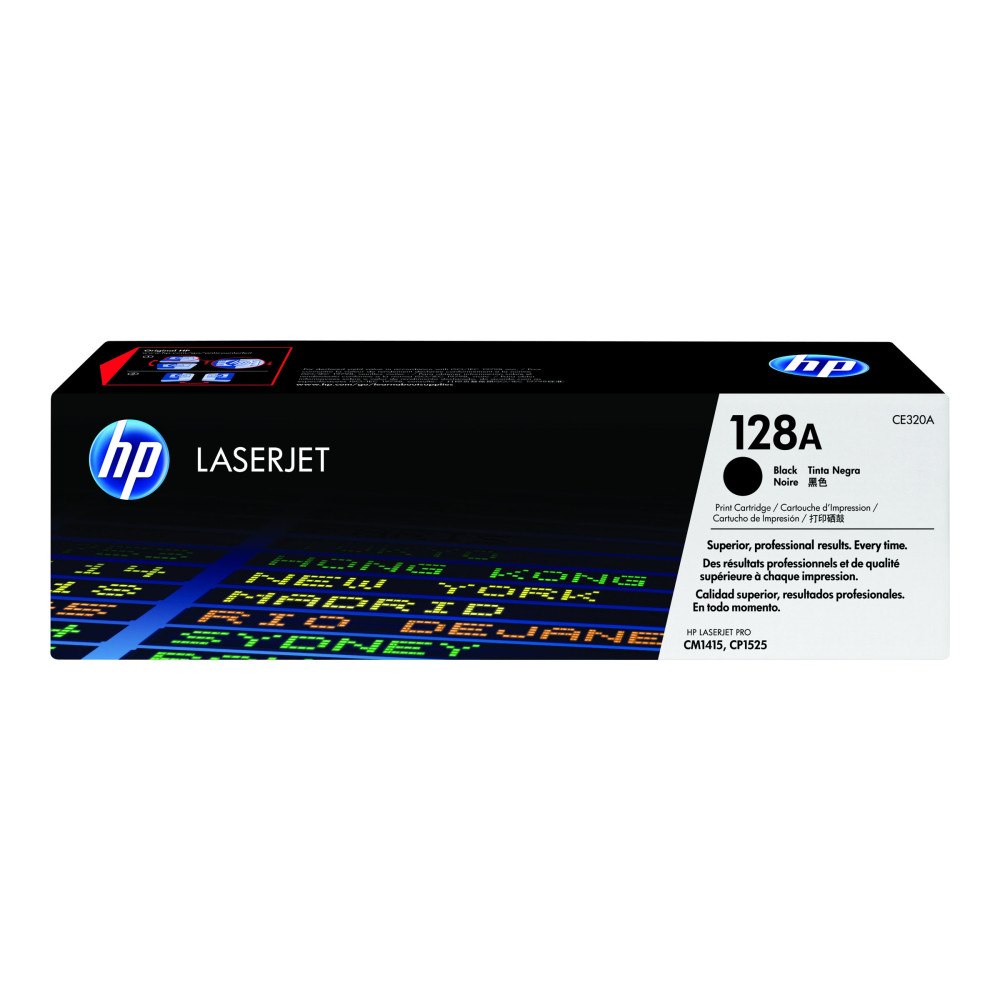 Hewlett-Packard HP 128A - svart - original - LaserJet - tonerkassett (CE320A)
