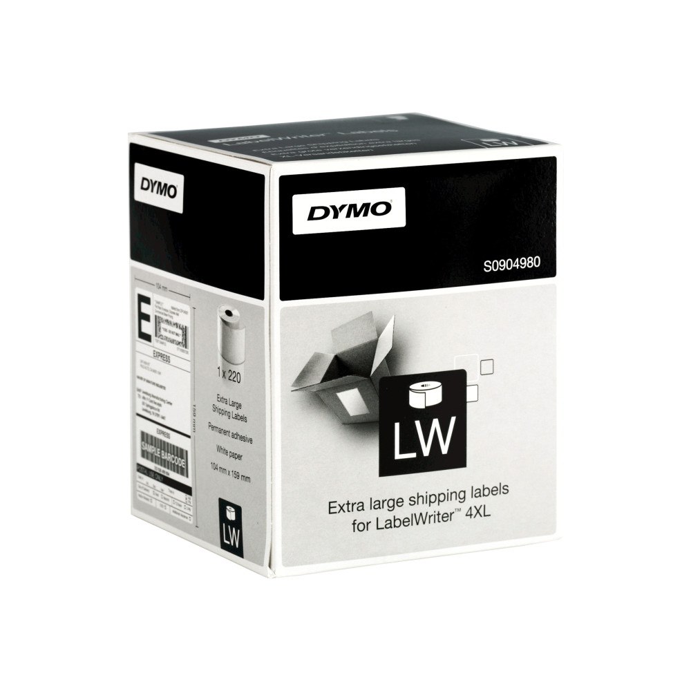 DYMO DYMO LabelWriter Extra Large Shipping Labels - transportetiketter - 220 etikett (er) - 104 x 159 mm