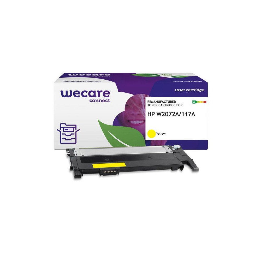 Wecare Toner WECARE HP W2072A 117A 1K gul