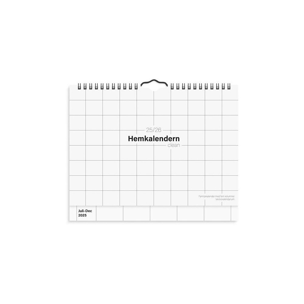 Burde Hemkalendern Clean 25/26