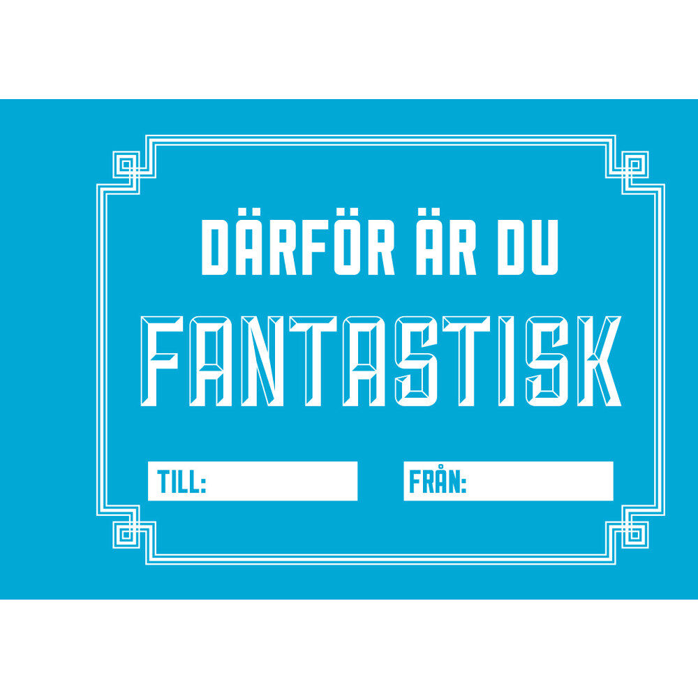 Tukan Förlag Därför är du fantastisk (inbunden)