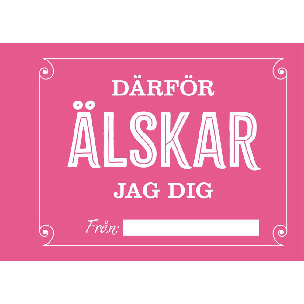 Tukan Förlag Därför älskar jag dig (inbunden)