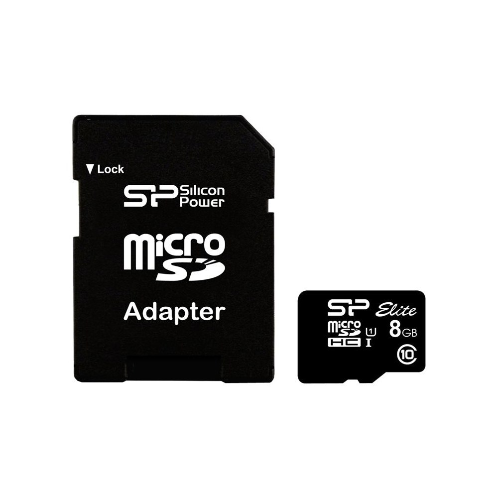 Silicon Power SILICON POWER Elite - flash-minneskort - 8 GB - microSDHC UHS-I