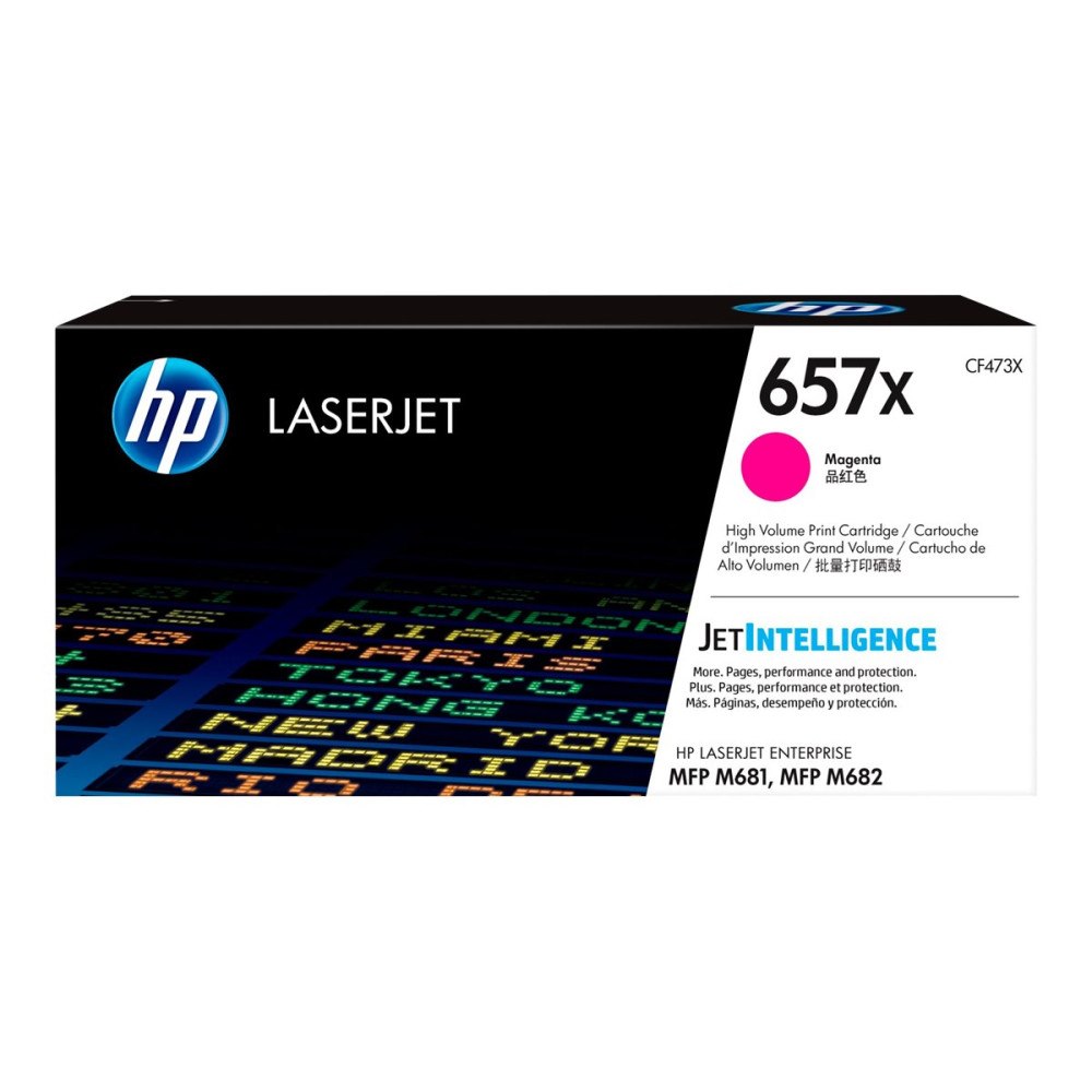 Hewlett-Packard HP 657X - Lång livslängd - magenta - original - LaserJet - tonerkassett (CF473X)