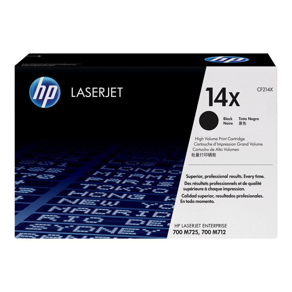 Hewlett-Packard HP 14X - Lång livslängd - svart - original - LaserJet - tonerkassett (CF214X)