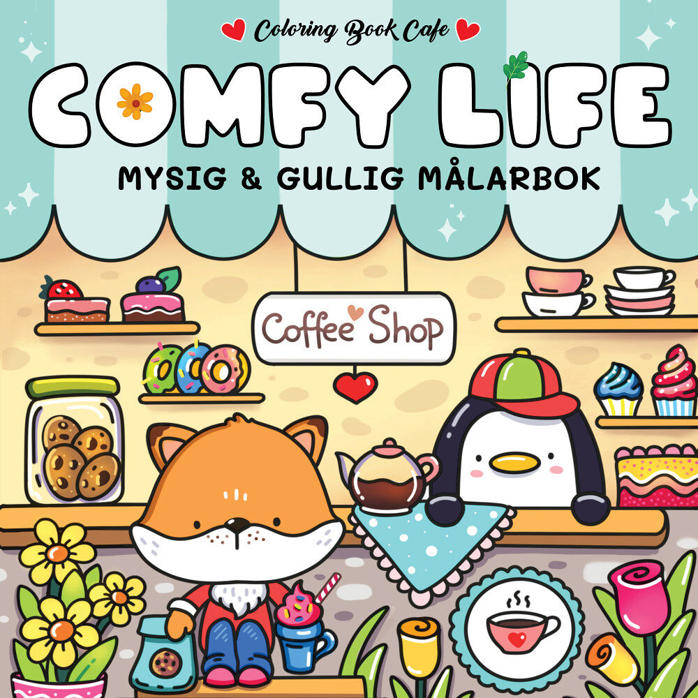 Legind A/S Comfy Life. Mysig och gullig Cozy Coloring målarbok från Coloring Book Cafe (häftad)