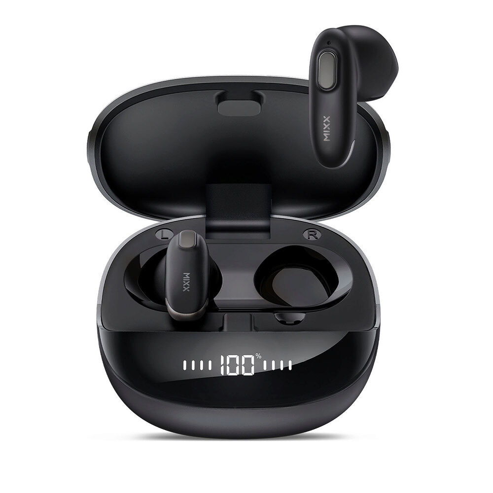 MIXX Headphone Hybrid Charge 2 In-Ear TWS Qi Black