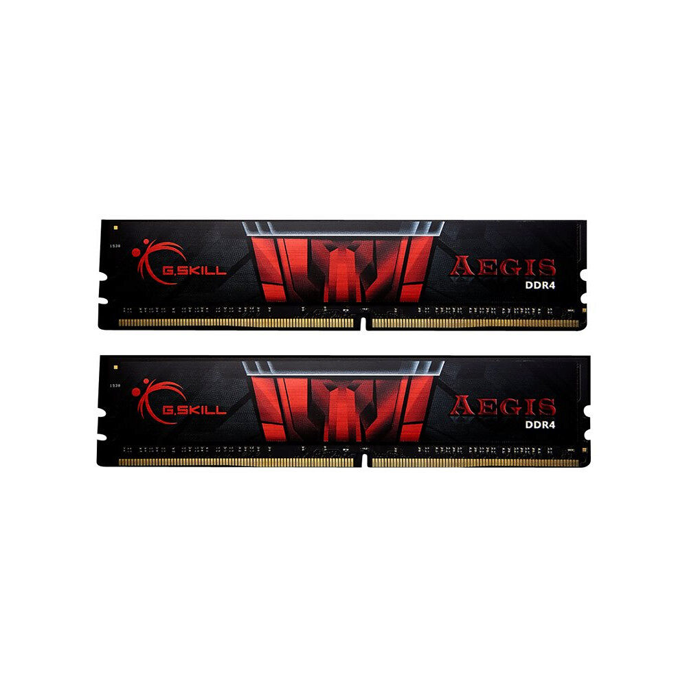 G.Skill G.Skill AEGIS - DDR4 - sats - 32 GB: 2 x 16 GB - DIMM 288-pin - 2400 MHz / PC4-19200 - ej buffrad
