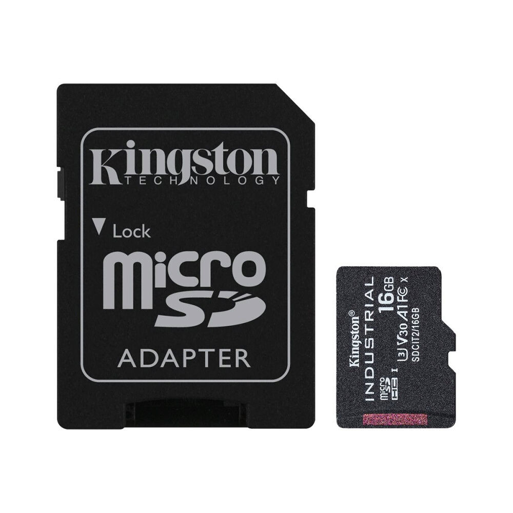 Kingston Kingston Industrial - flash-minneskort - 16 GB - microSDHC UHS-I