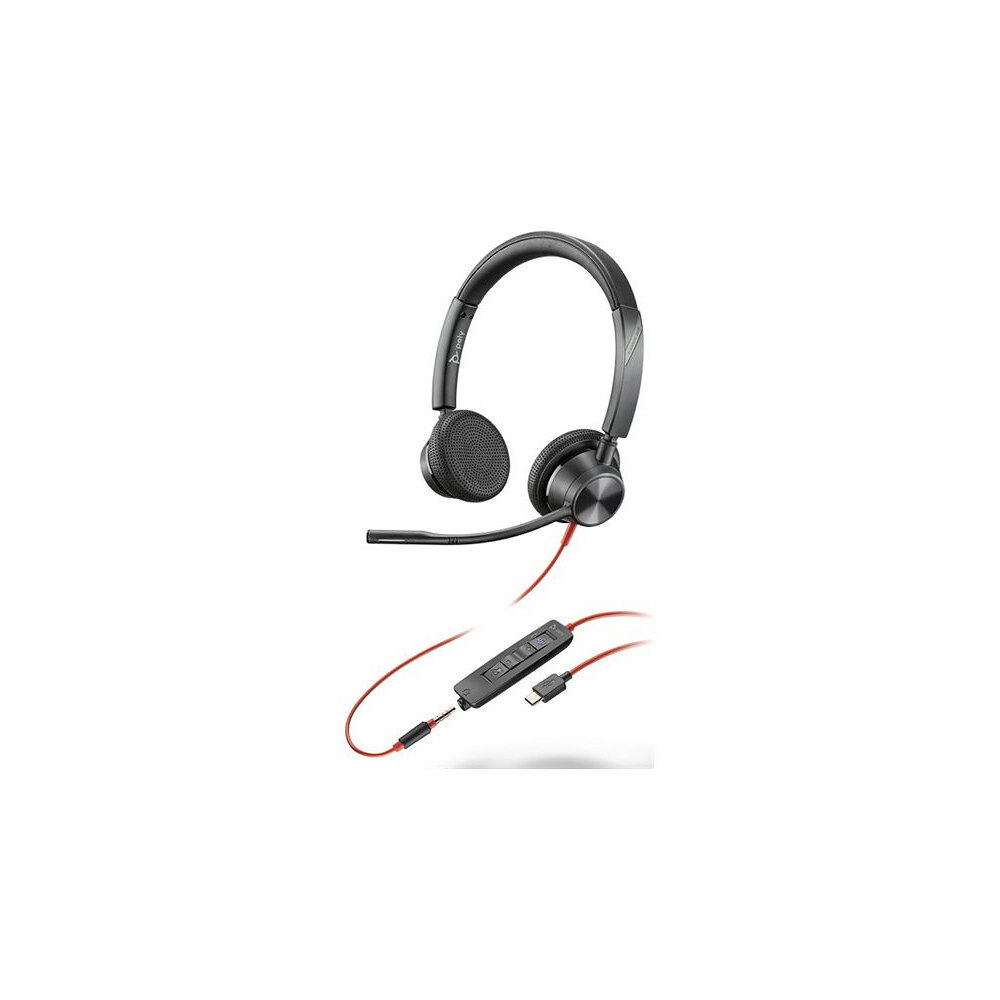 Poly HP Poly Blackwire 3325 - headset - 3,5 mm kontakt, USB-C