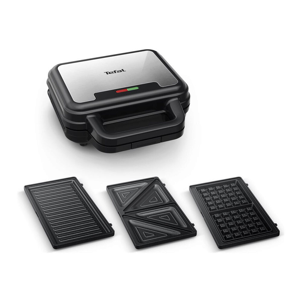 Tefal Tefal Ultra Compact SW383D10 - sandwich maker / waffle maker / panini maker - rostfritt stål