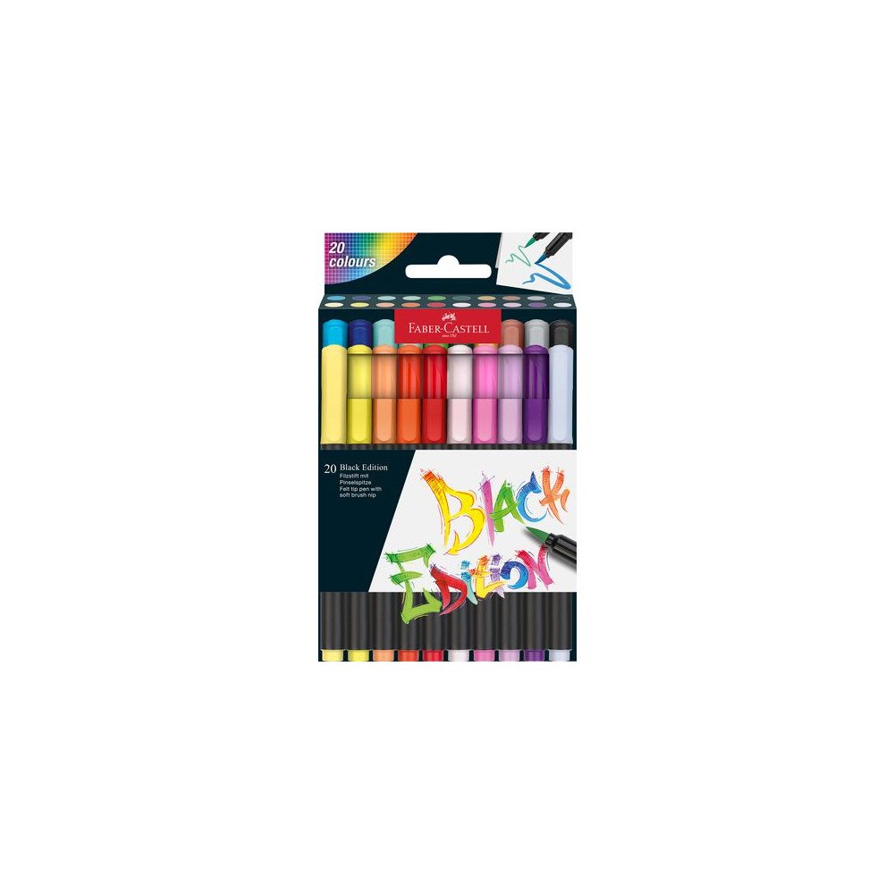 FABER-CASTELL Fiberpenna Black Edition 20/fp