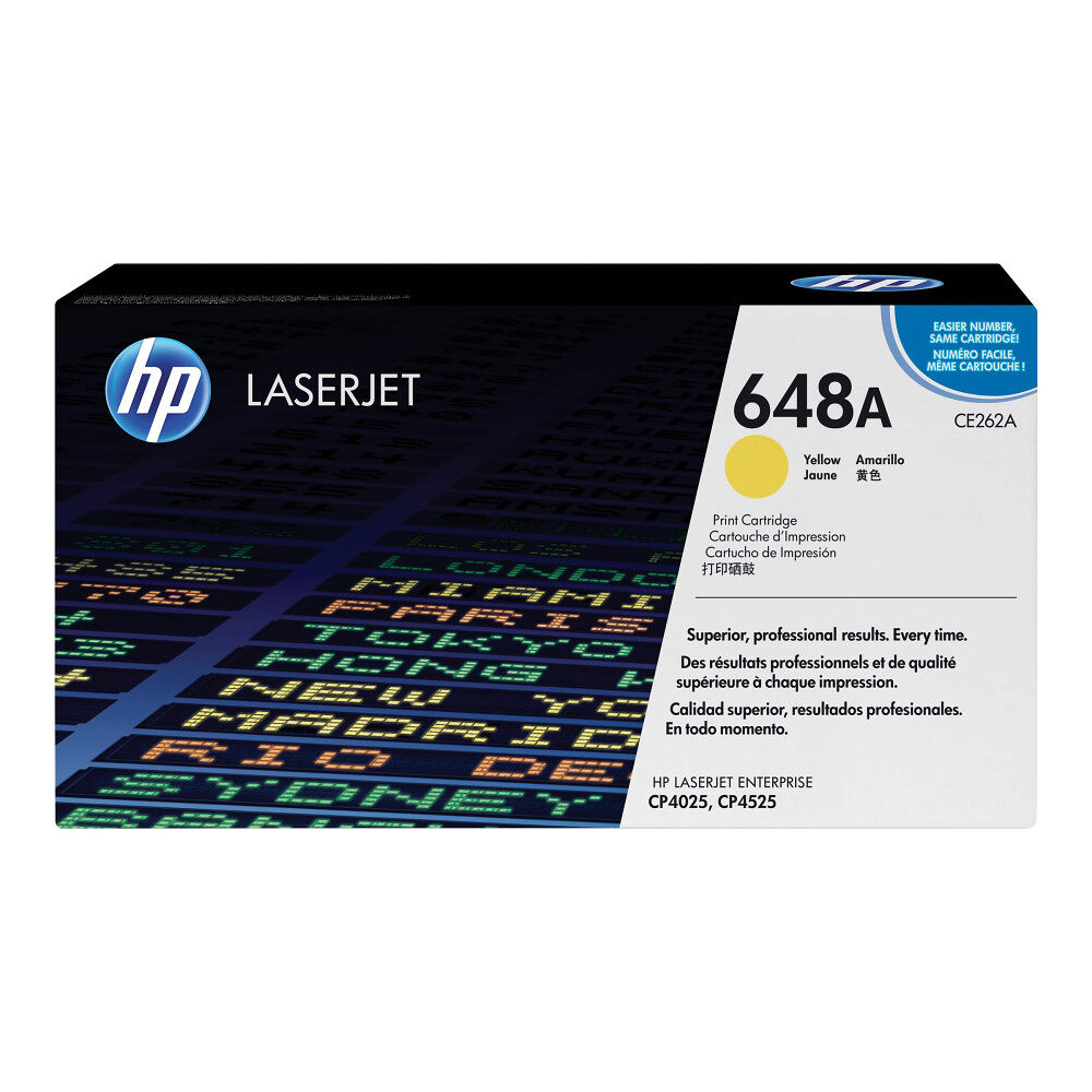 Hewlett-Packard HP 648A - gul - original - LaserJet - tonerkassett (CE262A)