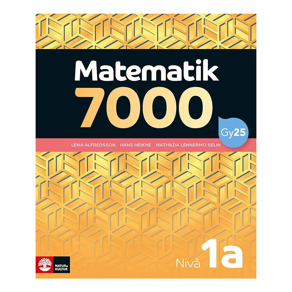 Lena Alfredsson Matematik 7000 nivå 1a Gul (häftad)