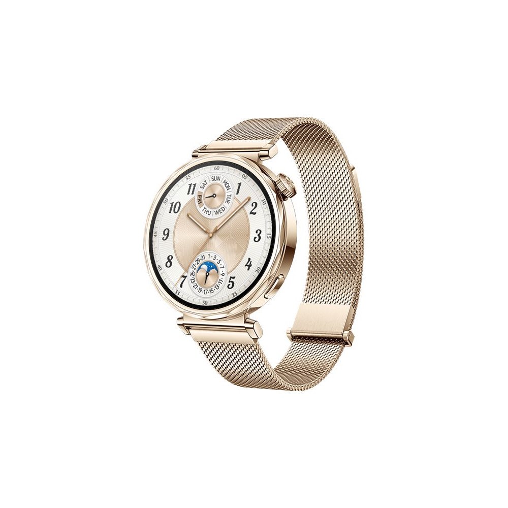 Huawei Technologies Huawei Watch GT 5 - rostfritt stål - smart klocka med milanese-rem