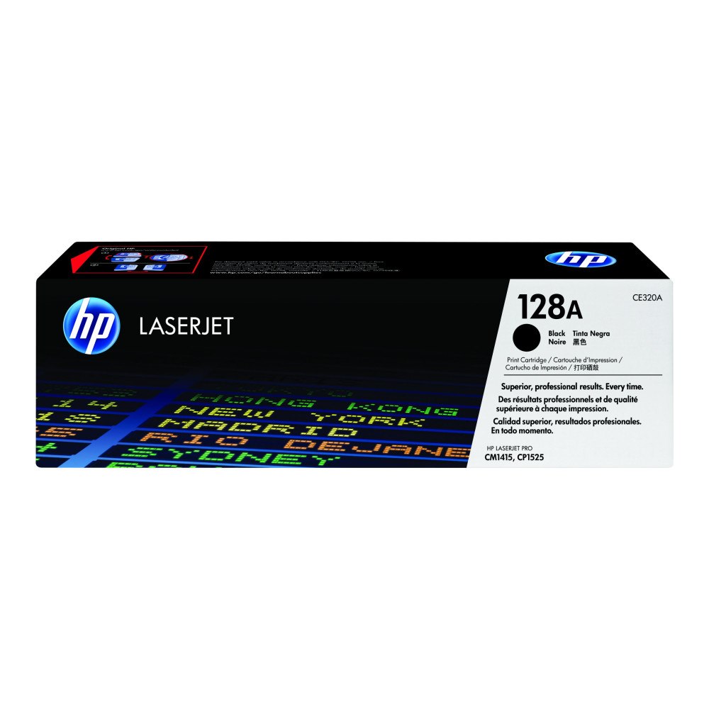 Hewlett-Packard HP 128A - svart - original - LaserJet - tonerkassett (CE320A)