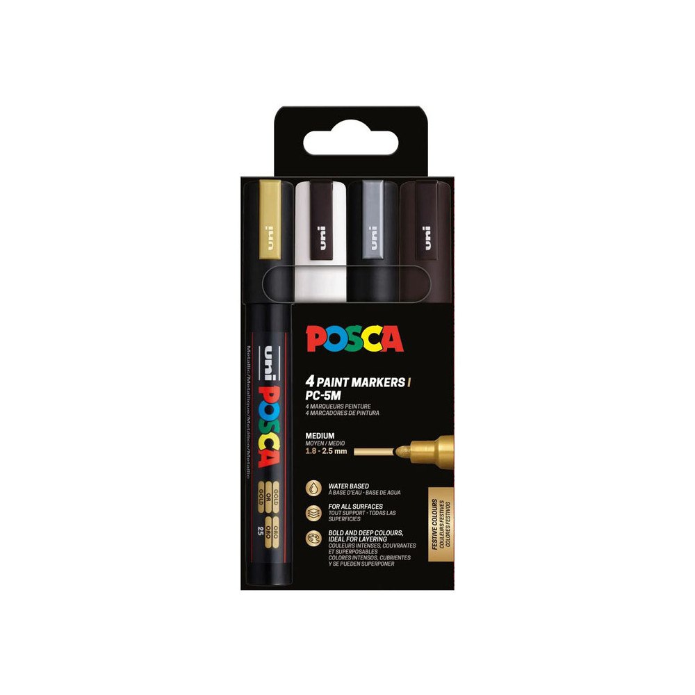 POSCA POSCA PC-5M 4 st. SVGS