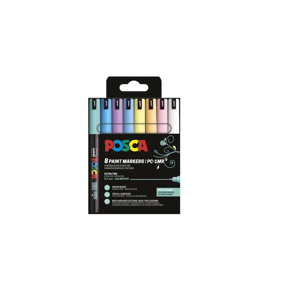 POSCA POSCA PC-1MR 8 st. soft colors