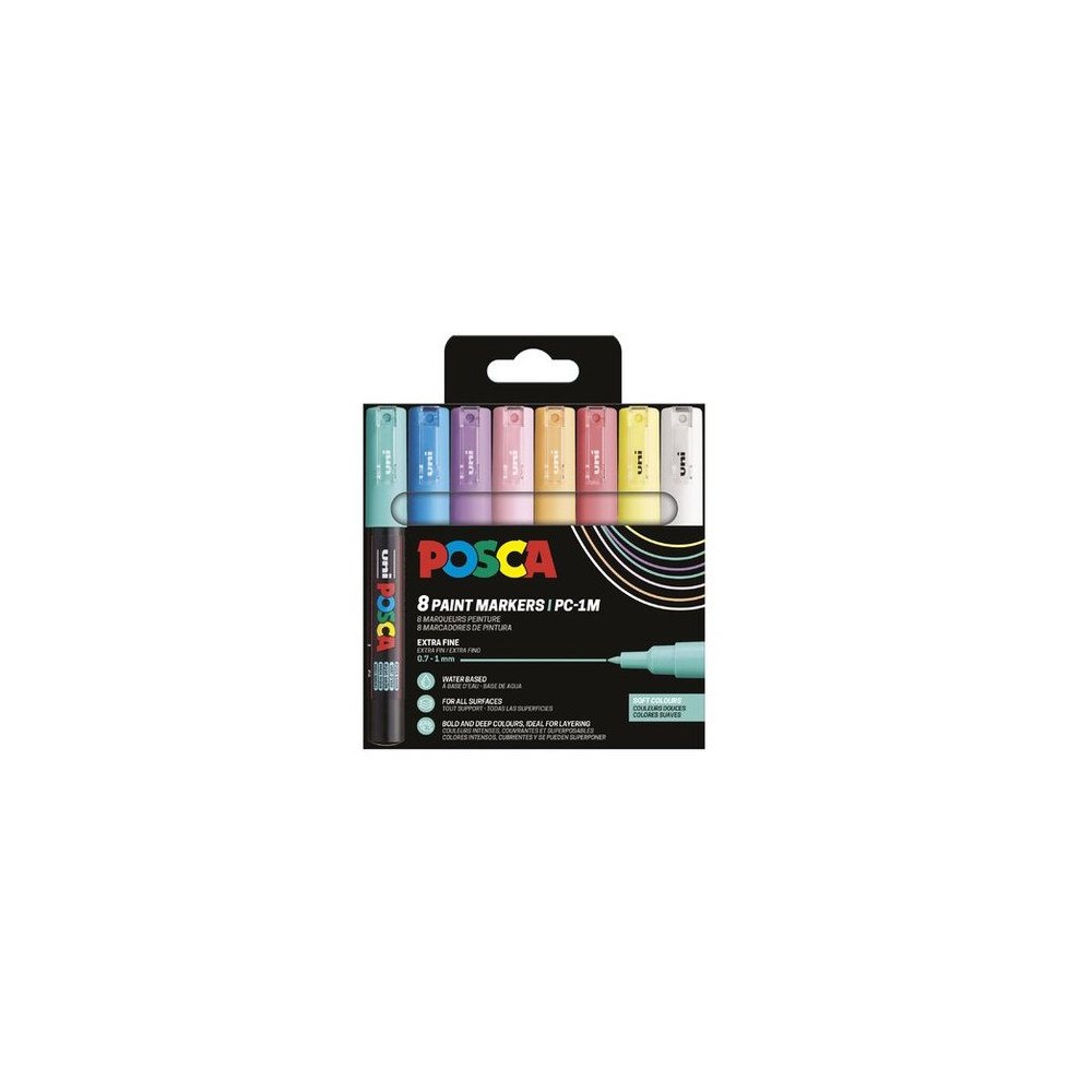 POSCA POSCA PC-1M 8 st. soft colors