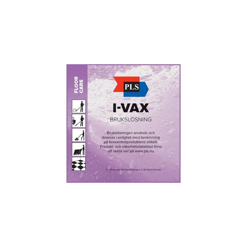 PLS Etikett PLS Brukslösning I-Vax OP 100/rl