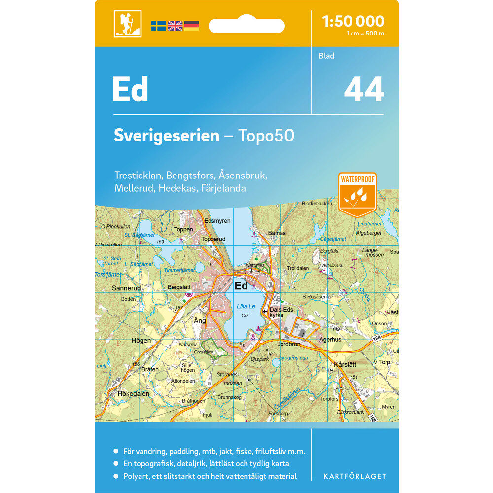 Kartförlaget 44 Ed Sverigeserien Topo50