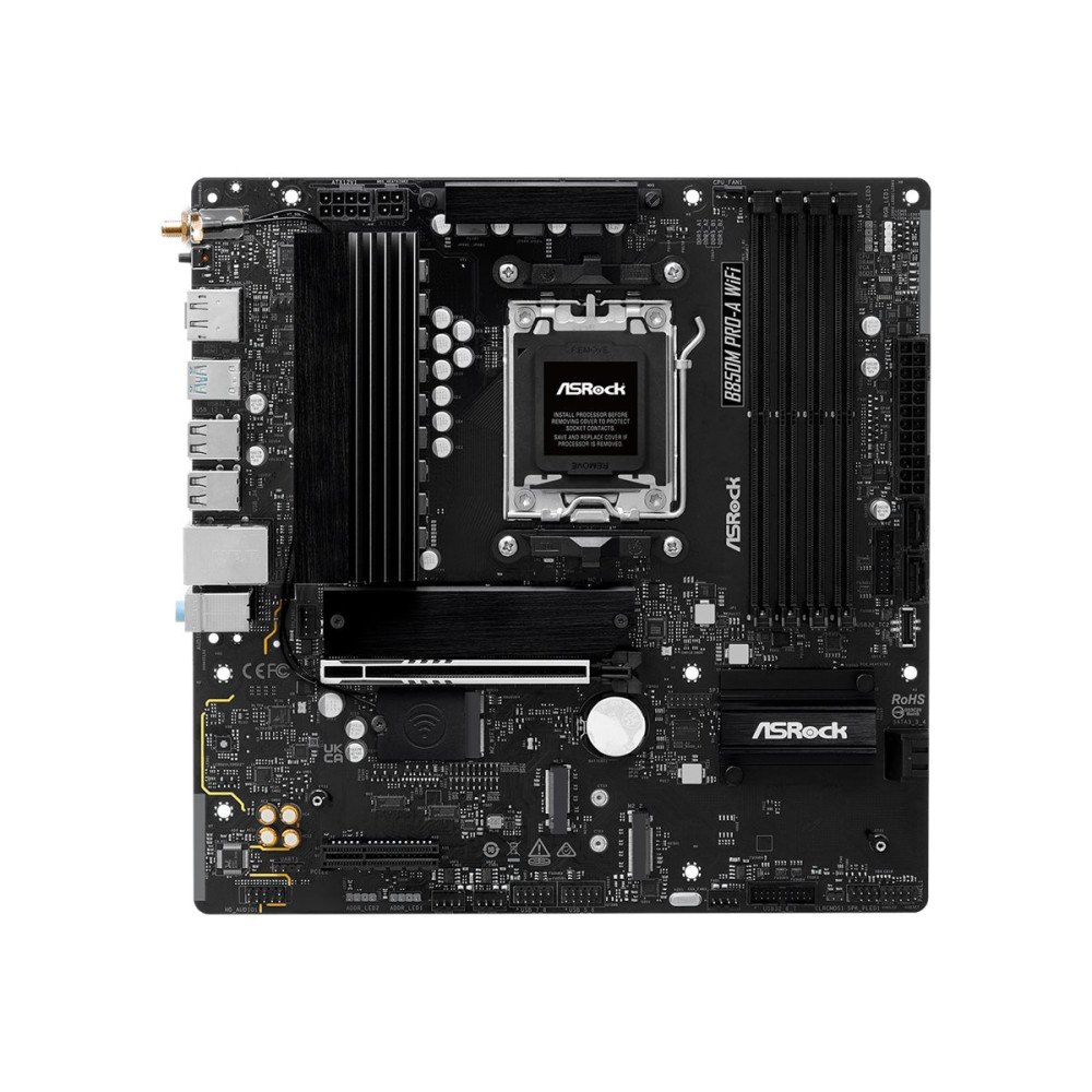 ASRock ASRock B850M Pro-A WIFI - moderkort - micro ATX - Socket AM5 - AMD B850