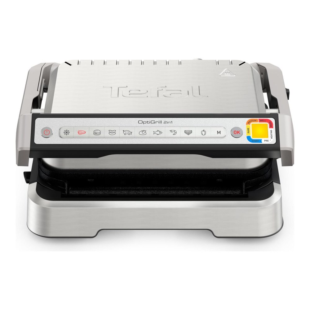 Tefal Tefal OptiGrill 2in1 GC772D30 - grill - silver/svart
