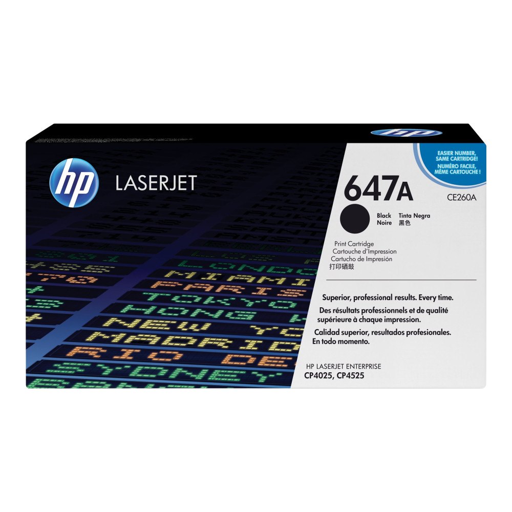 Hewlett-Packard HP 647A - svart - original - LaserJet - tonerkassett (CE260A)