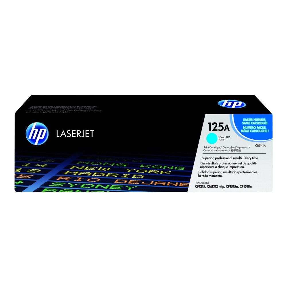 Hewlett-Packard HP 125A - cyan - original - LaserJet - tonerkassett (CB541A)