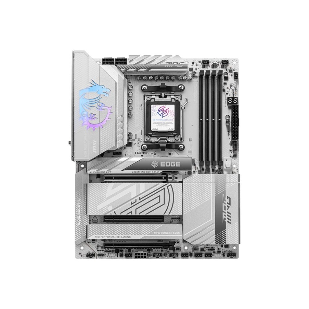MSI MSI MPG X870E EDGE TI WIFI - moderkort - ATX - Socket AM5 - AMD X870E