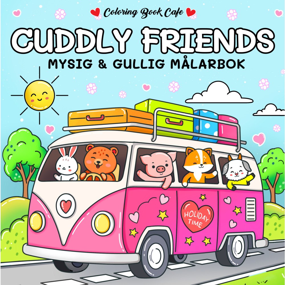 Legind A/S Cuddly Friends. Mysig och gullig Cozy Coloring målarbok från Coloring Book Cafe (häftad)