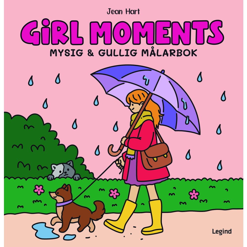 Jean Hart Girl Moments. Mysig och gullig Cozy Coloring målarbok från Jean Hart (häftad)