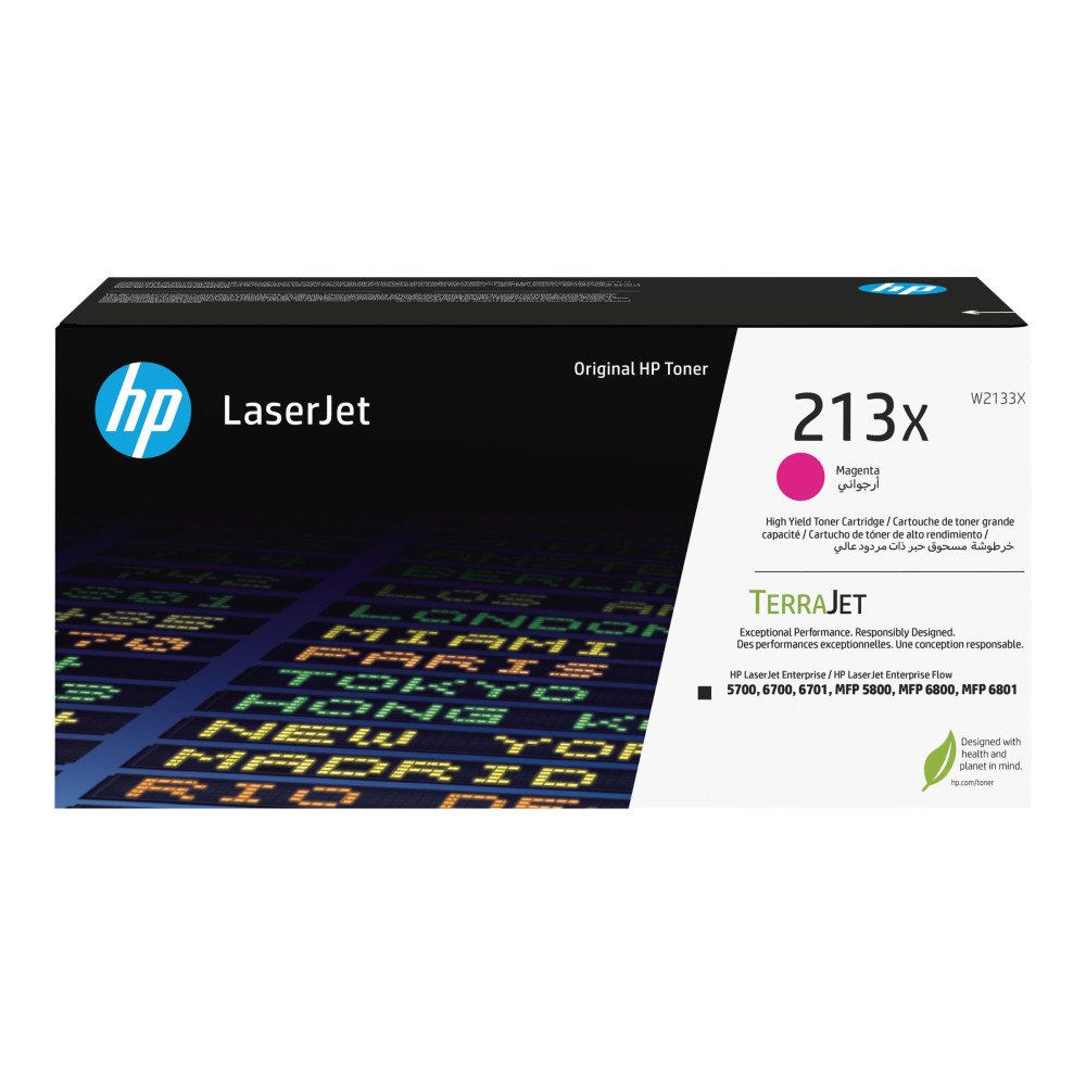 Hewlett-Packard HP 213X - Lång livslängd - magenta - original - LaserJet - tonerkassett (W2133X)