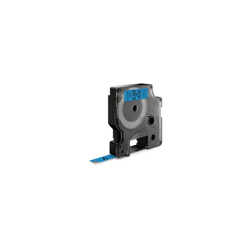 DYMO Tape DYMO D1 9mm svart på blå