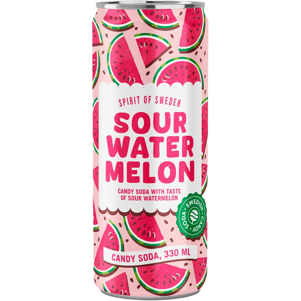 Spirit of Sweden Sour Watermelon Läsk 33 cl