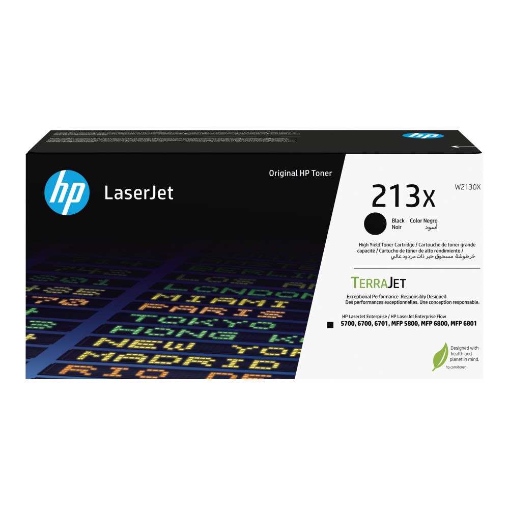 Hewlett-Packard HP 213X - Lång livslängd - svart - original - LaserJet - tonerkassett (W2130X)