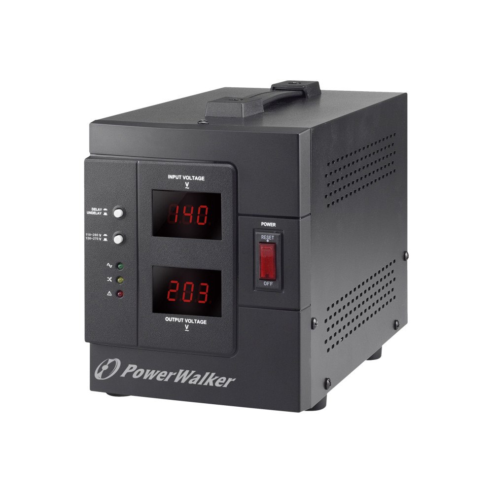 POWER WALKER PowerWalker AVR 3000 SIV FR - automatisk spänningsregulator - 2400 Watt - 3000 VA