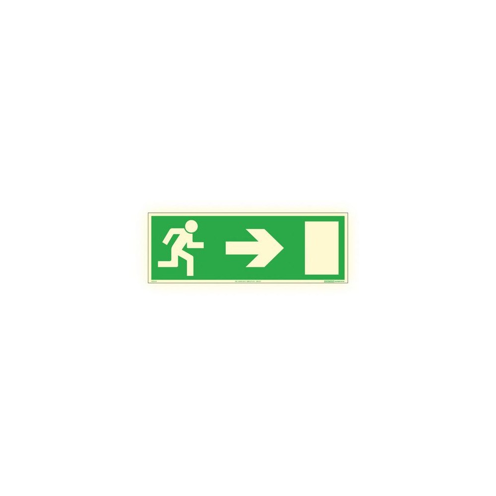 SYSTEMTEXT Nödutgång höger Supernova AFS 420x148