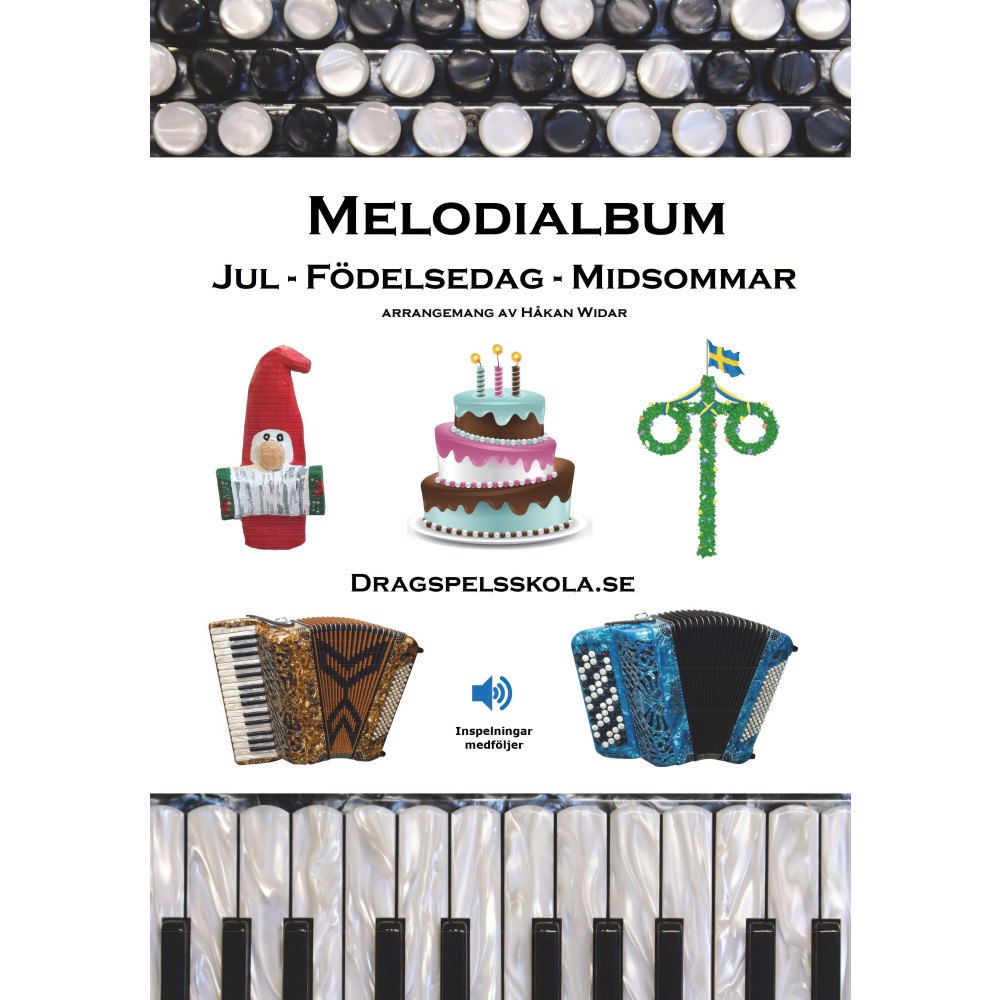 Notfabriken Melodialbum : jul, födelsedag, midsommar (bok, spiral)