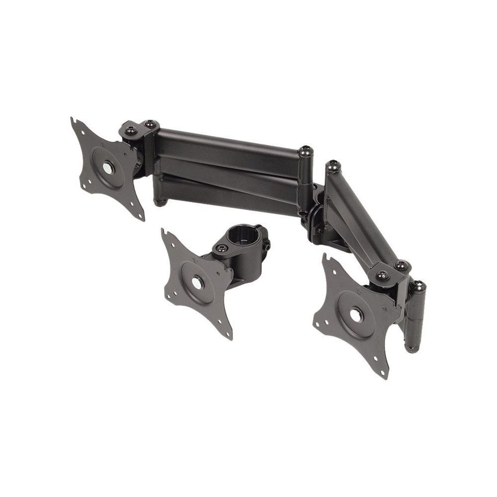 MACLEAN Maclean MC-691 monteringssats - justerbar arm - för 3 LCD-bildskärmar - svart