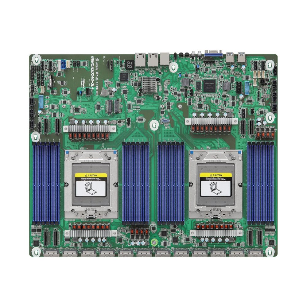 ASRock ASRock Industrial GENOA2D24G-2L+ - moderkort - LGA6096 Socket